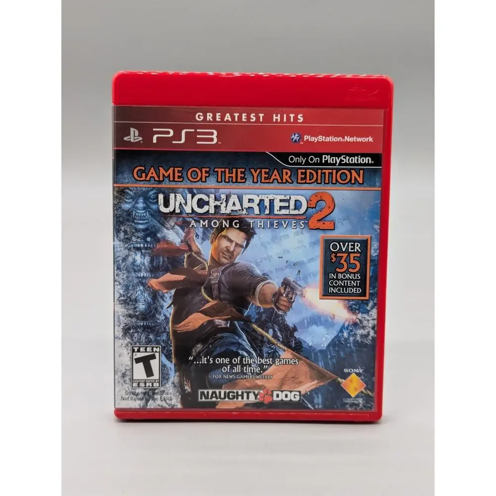 PS3 PlayStation 3 Uncharted 2 Amoung Thieves & Uncharted 3 Drakes Deception